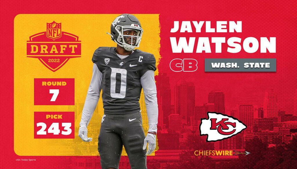 Chiefs select Washington State CB Jaylen Watson at…