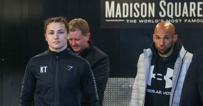 Katie Taylor arrives at Madison Square Garden for Amanda Serrano fight