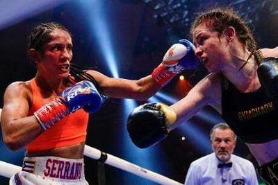 Jake Paul says Amanda Serrano was ‘robbed’ in split-decision defeat by Katie Taylor