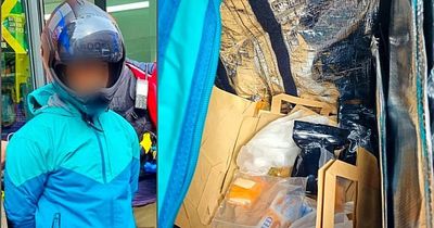 "We found more than the chef's special": Fast-food delivery rider arrested on suspicion drug dealing