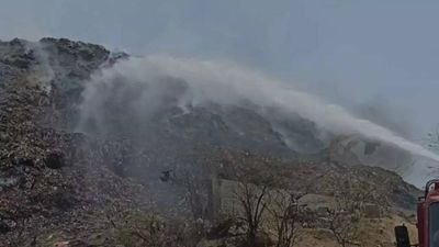 Residents gasp for clean air as fire at Delhi's Bhalswa landfill site rages on