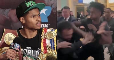 Boxer Shakur Stevenson rushes from press conference to rescue mum from brawl