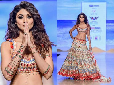 Shilpa Shetty sets the ramp on fire at Bombay Times Fashion Week