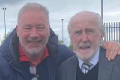 Rangers hero McCoist shares snap with 'old friend' Celtic legend McGrain