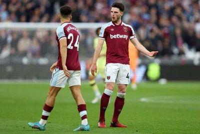West Ham ratings vs Arsenal: Declan Rice class above but Ryan Fredericks has tough afternoon