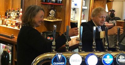 Boris Johnson celebrated with a beer indoors the week after Starmer 'lockdown dinner'