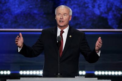 GOP governor Asa Hutchinson criticises DeSantis for ‘punitive approach’ to Disney