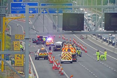 Three people in hospital as motorway crash causes long delays