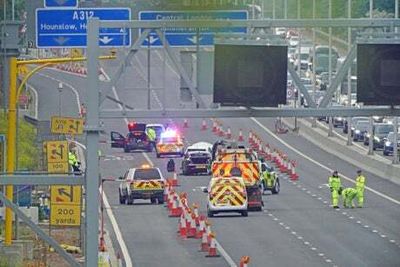 Girl, 10, fights for life after four-car crash on M4 near Heathrow