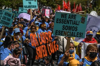 Workers around the world mark May Day with rallies for better working conditions