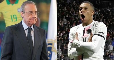 Kylian Mbappe transfer to Real Madrid teased by Florentino Perez during title celebrations