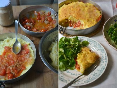 Rachel Roddy’s potato, onion and tomato bake – recipe