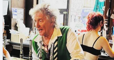 Celtic-daft Sir Rod Stewart pulls pints at Glasgow pub after Old Firm clash