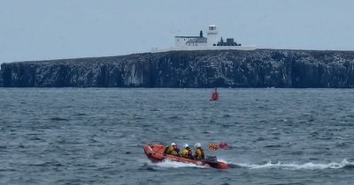 Two lifeboat crews rescue yacht trapped in 'difficult situation' at Holy Island