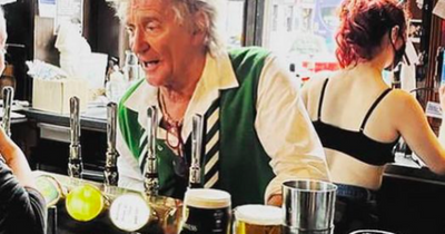 Rod Stewart spotted serving pints at Glasgow pub following Old Firm Game