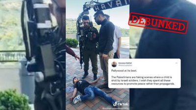 How pro-Israel Twitter accounts falsely claimed Palestinians staged photos of an injured child