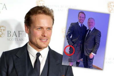 Outlander star shows support for independence at charity gala