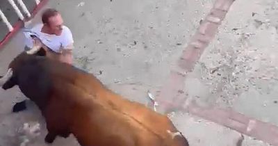 Man gored to death during Spanish bull run as distressed animal goes on rampage