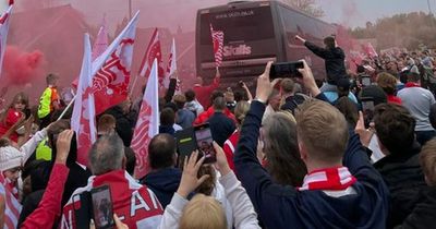 Flags flying and red flares - Nottingham Forest given emotional send-off ahead of Bournemouth clash