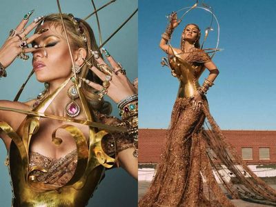 Natasha Poonawalla slays in a Sabyasachi sari and Schiaparelli corset at Met Gala 2022