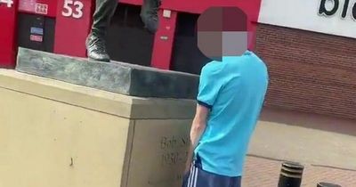 Police arrest man after "unacceptable" footage of fan urinating on Sunderland statue