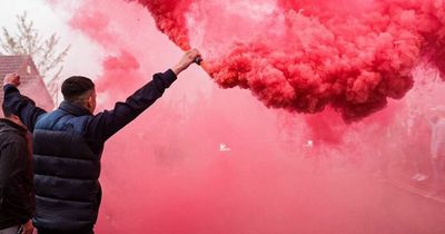 Flags and flares of Nottingham Forest fans are not about Bournemouth and their supporters