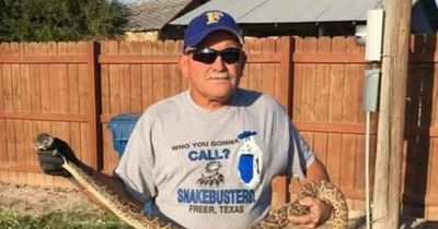 Man dies after being bitten by rattlesnake as he showed it off to crowd at festival