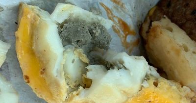 McDonald's diner claims she was nearly sick after eating 'mouldy' grey egg in McMuffin