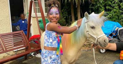 Nine-year-old felt like 'real princess' at £3,500 birthday celebration which included 'live unicorn'