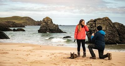 Couple share incredible NC500 proposal video captured in sweet drone footage