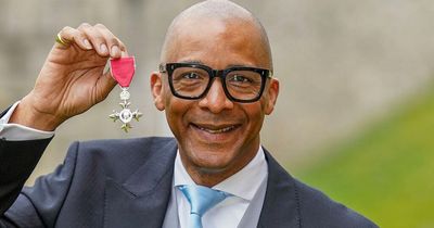 Repair Shop's Jay Blades beams as he proudly collects his MBE for services to craft