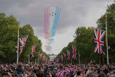 When are the VE Day celebrations ahead of the two minutes silence?
