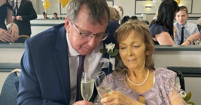 Mum's beaming smile of joy as she saw son marry just days before her death