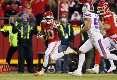 WATCH: Tyreek Hill gets a pick-six against Jameis Winston in charity flag football game