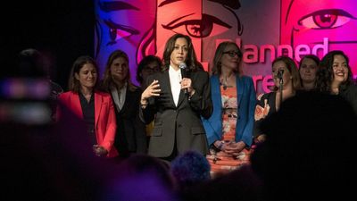 Harris: "Time to fight for women" after SCOTUS leak