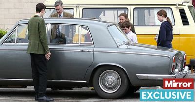 Jacob Rees-Mogg piles four kids into vintage Bentley - with wife in the back