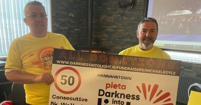 Darkness into Light 2022: Belfast man's '50-50' journey nears its conclusion