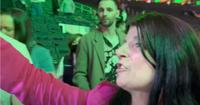 Katie Taylor's mam clashes with Amanda Serrano fan after being heckled during interview