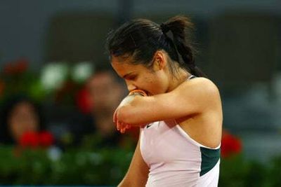 Emma Raducanu knocked out of Madrid Open by Anhelina Kalinina as injury problems appear again