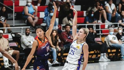 Australian Amy Atwell impresses LA Sparks coaches after Liz Cambage is fouled out in WNBA pre-season match