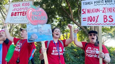 NSW teachers strike over pay and conditions for second time in six months