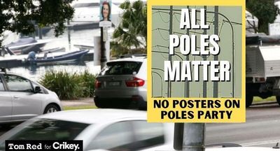 Sometimes the small stuff deserves sweat: why election posters shouldn’t go on poles and bridges