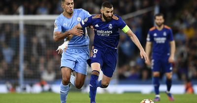 What time and TV channel is Real Madrid v Man City on today?