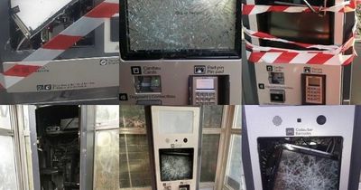Vandals trash rail ticket vending machines causing thousands of pounds of damage