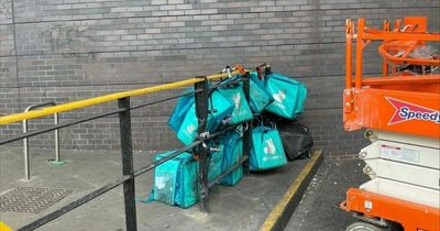 Deliveroo delivery bags left in filthy alley behind the Arndale 'for months'