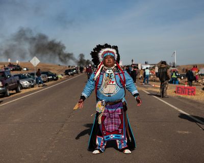 A Native American faces teargas, baton charges and rubber bullets – Camille Seaman’s best photograph