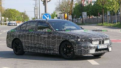 2024 BMW i5 Next-Gen 5 Series EV Spied Looking Unassuming