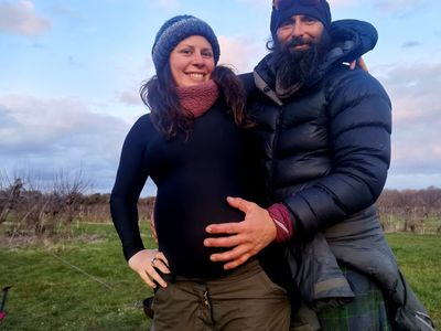 Baby joy for pair who met while walking the length of the UK coast