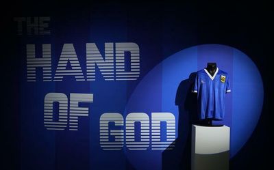 Maradona’s ‘Hand of God’ football shirt sets auction record in U.K.