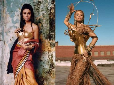 Years before Natasha Poonawalla's Met Gala look created a stir, Suneet Varma was the first to do a metal bustier and sari combo